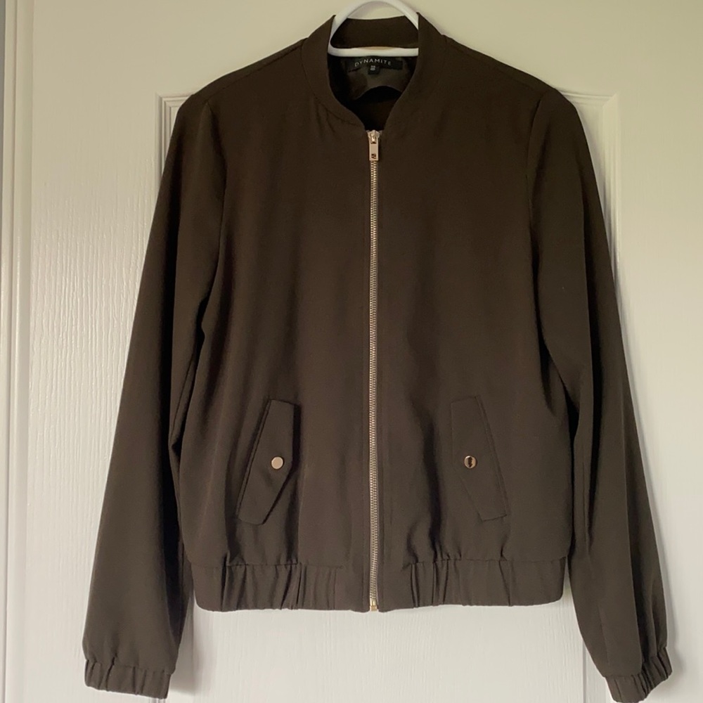 Army Green Bomber Jacket